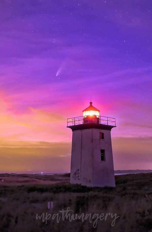 Wood End Lighthouse Neowise Comet